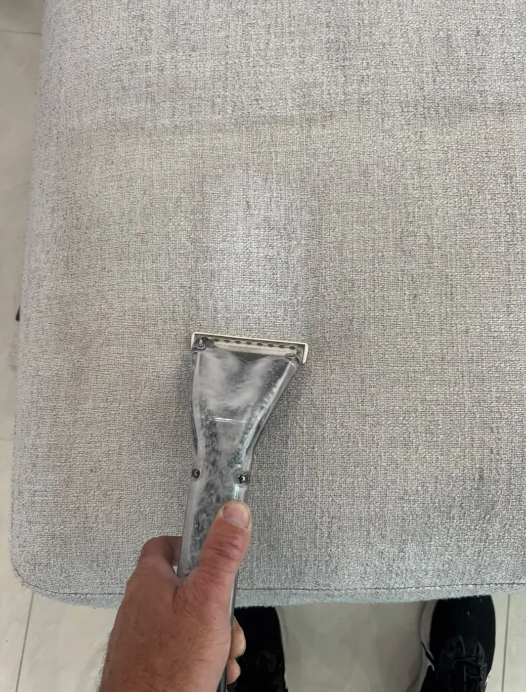 Real First Choice Floor Care upholstery cleaning project photo 1