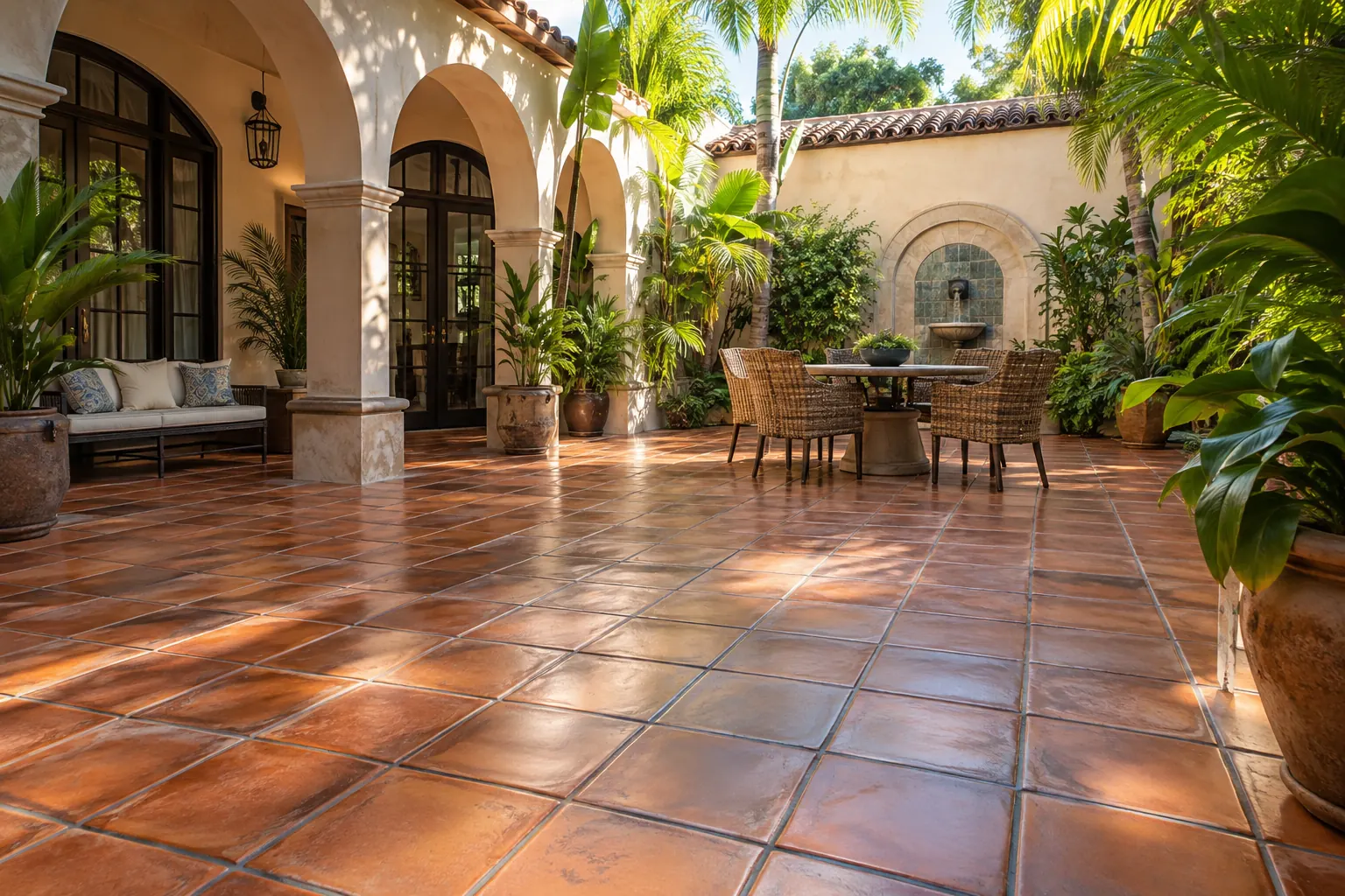 Mexican Tile Cleaning professional service detail